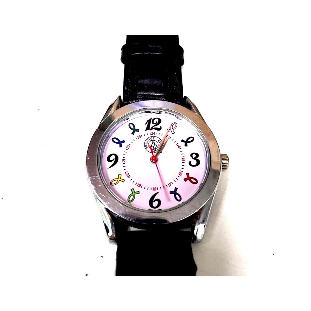 Prestige Medical Watch Water Resistant Croc Band New Battery Cancer Survivor EDT